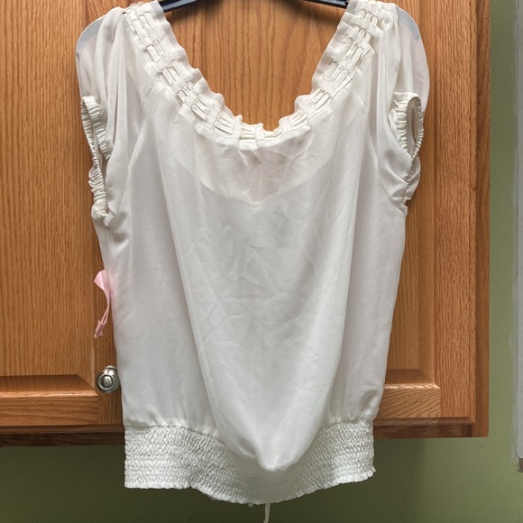 NWT Flutterbye sheer blouse sz M - Picture 2 of 8
